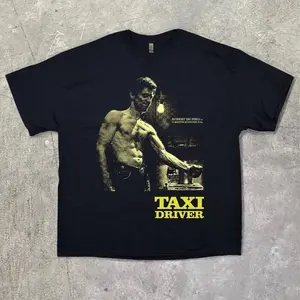 [SALE UP TO 30%] TAXI DRIVER MOVIE RETRO GRAPHIC UNISEX T-SHIRT S-5XL, Robert De Niro 70s Film Tee Unisex Shirt Made Using 100% US Cotton, Design & Printed In The USA