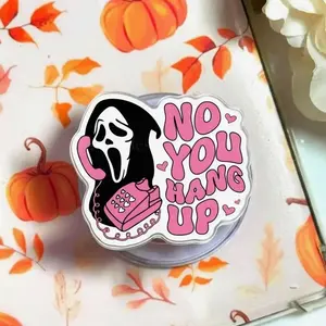 Witty No You Hang Up First Magnetic Phone Grip, Horror Ghostface Calling Magsafe Kickstand, Trendy Retro Scream Movie Fan Gift For Her