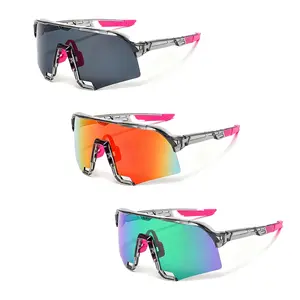 3-Pack Sporty UV-Based Men's Sunglasses, Outdoor Active Accessories, Windproof Mirrored Lens Eyewear for Cycling, Running, All Seasons