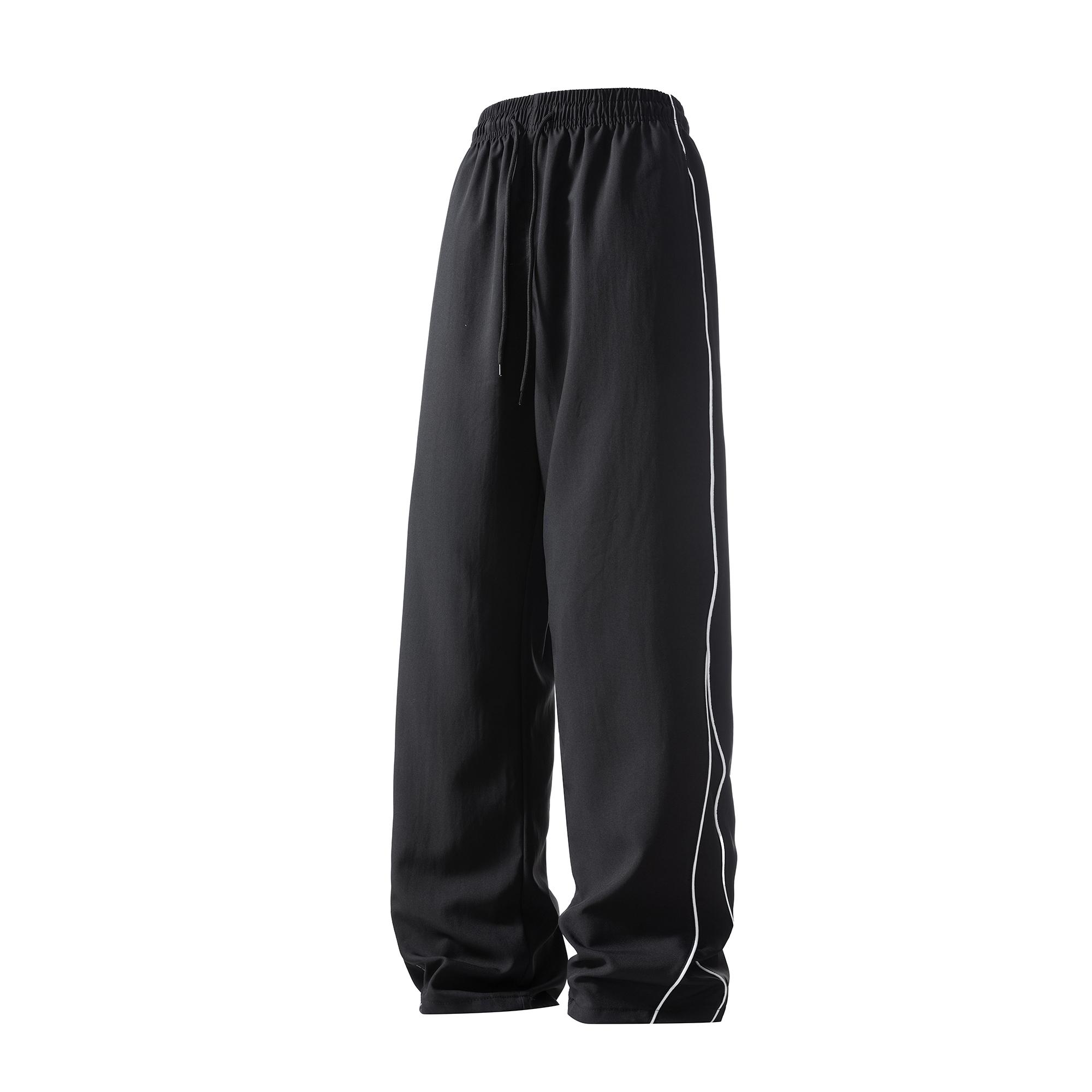 Men’s casual athletic pants, loose straight cut, quick-drying and lightweight, outdoor jogging pants, new for summer