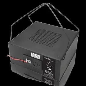 Atlasied  8 in. Dual Cone Sound Masking Speaker with 4-Watt 70V Transformer & Enclosure, Black