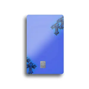 Gothic Crosses Card Skin (BLUE)