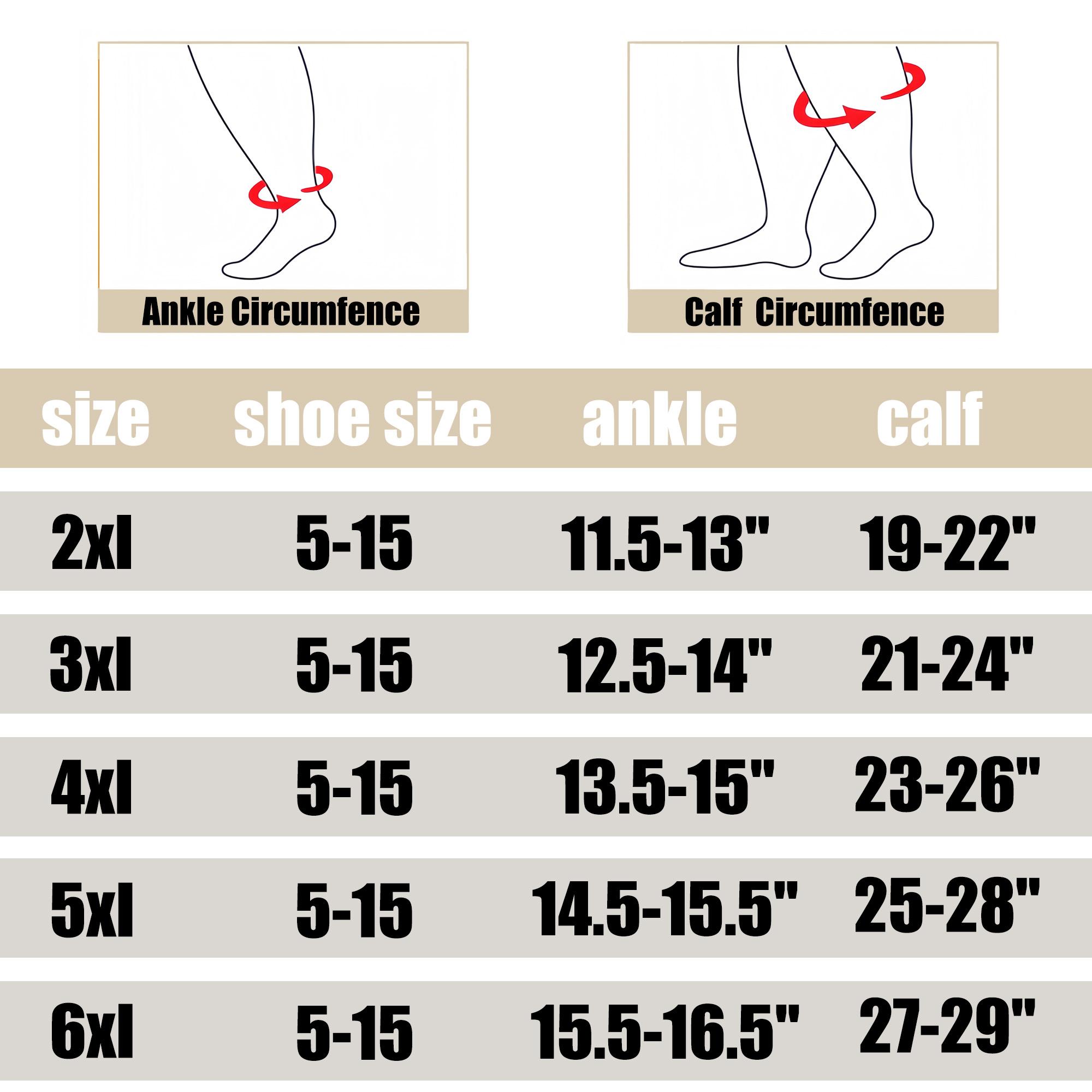 ISUNIE Plus Size Compression Socks for Women & Men, 3/4 Pairs Wide Calf Knee High, Graduated Support, Breathable & Comfortable for Swelling Relief, Leg Fatigue, Work & Everyday Wear,Spring Sale ISUNIE Plus Size Compression Socks for Women & Men, 3/4 Pairs Wide Calf Knee High, Graduated Support, Breathable & Comfortable for Swelling Relief, Leg Fatigue, Work & Everyday Wear,Spring Sale