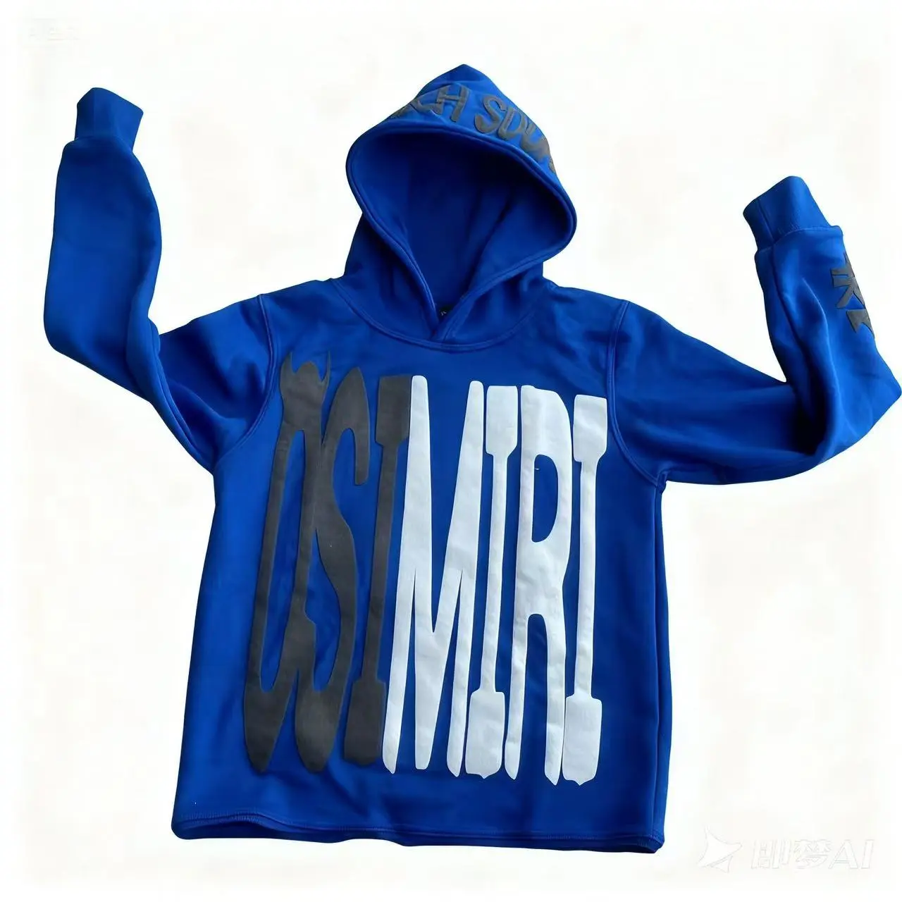 OSIMIRI Men's Letter Print Hoodie, Harajuku Star Pullover Sweatshirt, Streetwear Casual Jacket - Menswear Tops, Sweaters