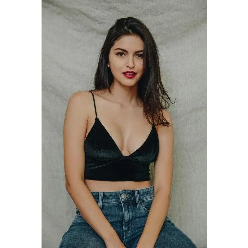 Velvet Longline Bralette