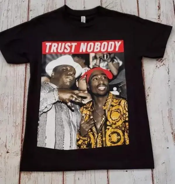 NEW- BIGGIE & 2PAC - TRUST NOBODY - T-SHIRT, Gift For Fan, Gift For Her, Gift For Him