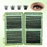 Individual Eyelash Extensions Clusters, Mixed Length & Style Voluminous False Eyelashes, Self Grafting Curl Eyelashes, DIY Volume Eyelashes, DIY Lengthening Volumizing Dramatic Lashes for Eye Makeup