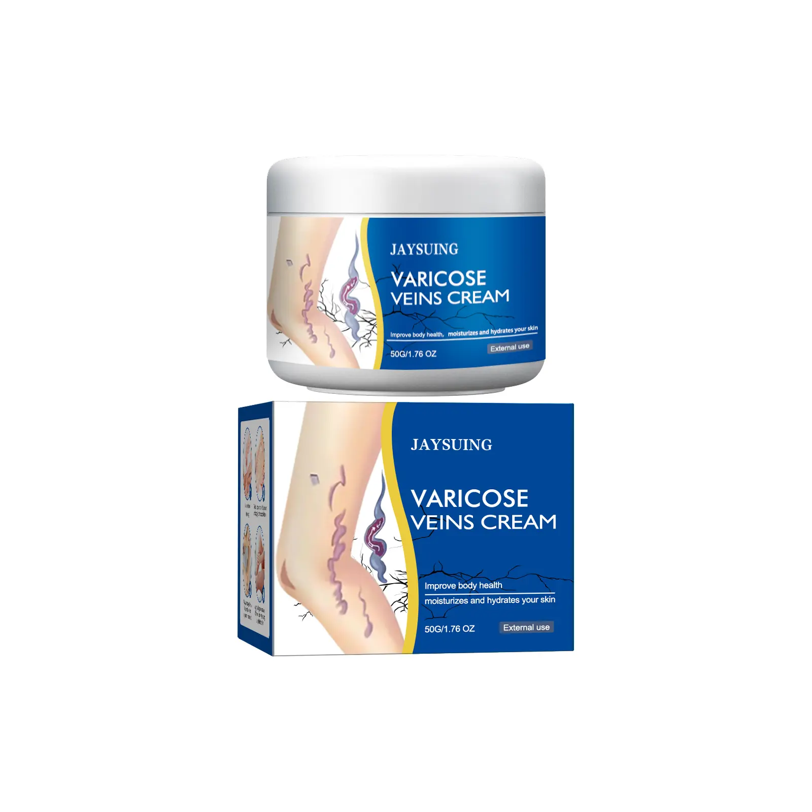 Leg Relief Varicose Veins Cream 50g for Pain andSwelling Body Care Lotions Comfort Skin CareMoisturizer Moisture Hvdrating RejuvenatingHydration Daily Radiant repair Smooth Hydrating Moisturizing Cosmetic body glaze moisturize