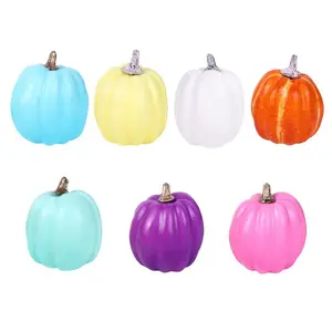 7pcs Artificial Pumpkin Artificial Pumpkin Home Festival Ornaments