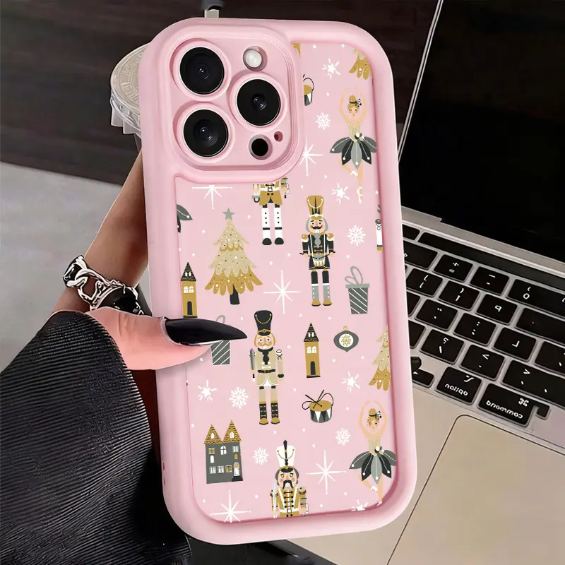 Nutcracker Christmas Magic Smartphone Case for iPhone 17 Air,15,16,16e,14,13,12,11 Pro Max Plus,X,XS - Anti-Scratch,Shockproof TPU Bumper,Drop-Proof Handheld Cellphone Protection Cover,Ideal Gift for Devices, Casing