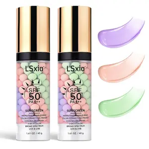 3-in-1 Intensive Cosmetic Face Primer Cream, 40g Moisturizer with SPF 50 UV Protection, Oil Control, Even Skin Tone, Hydrating for Flawless Makeup Prep (Suitable for All Skin Types)