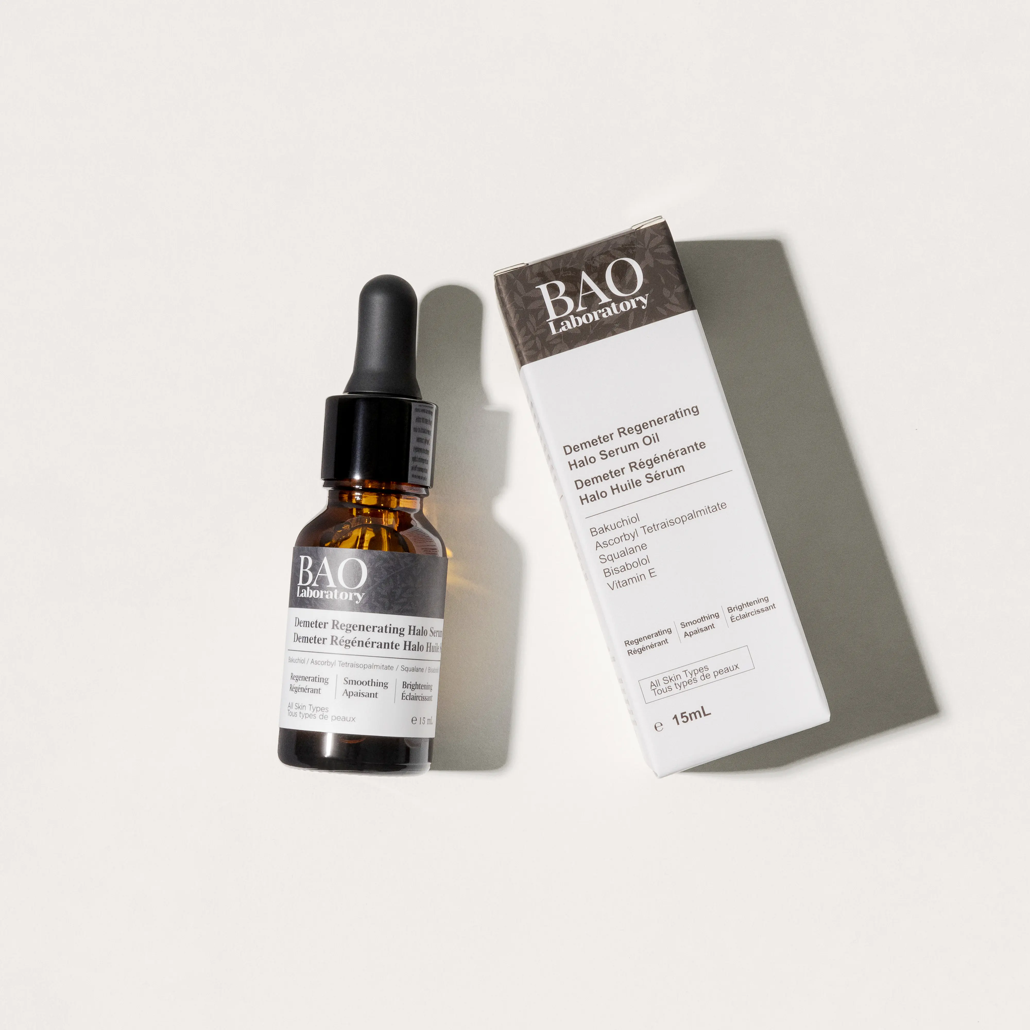 BAO Laboratory Demeter Regenerating Halo Serum Oil with 2% Bakuchiol & Vitamin C for Fine Lines