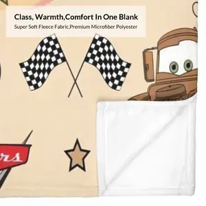Car/Racing  Blanket, Creative Digital Print Fleece Blanket Perfect for Thanksgiving and Christmas, Cozy Indoor and Outdoor Travel Blanket  , Soft and Warm, Anti-Wrinkle, Easy Clean, Perfect Gift for Kids