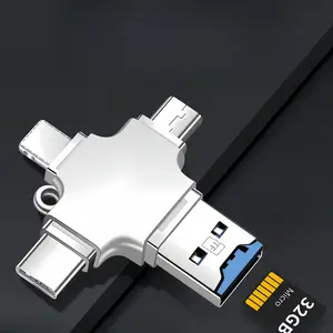 4 in 1 USB 3.0 HUB, High Speed Transmission OTG Multi-function Converter, Portable Multi-function Digital Accessories for Home Office, Usb Hubs, Usb Port Adapters