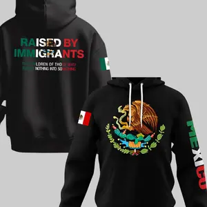 Raised By Immigrants 4 Sided Print Shirt Mexican American Pride Tee Latino Heritage Empowerment Top Cultural Identity Quote Unisex Gildan Cotton Shirt