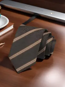 Men's Handmade Classic Coffee Color Tie, Perfect for Business Events, Uniforms, Suits, Commuting, Daily Use, Back-To-School Essential Gift