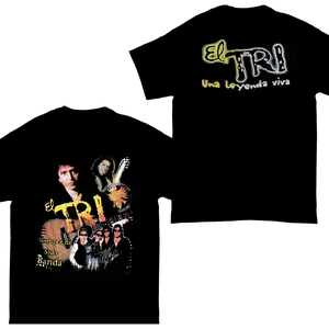 Vintage 90’s EL TRI Spanish Rock Band Mexico 2 Sides Tee, Heavy Cotton Fabric, Gift For Fan, Menswear Top Streetwear Crewneck