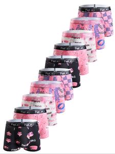 men's all over print boxer briefs, casual comfortable breathable underwear for men daily wear, boxers for men, men's underwear for all seasons, menswear, undergarments, underwear sets, stretch boxer shorts