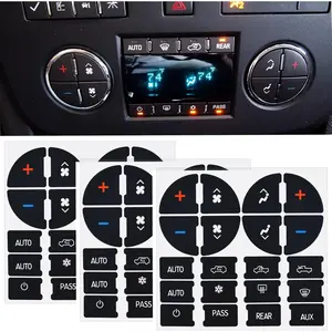 3 Packs AC Dash Button Repair Kit -Compatible with Chevy, Best for Fixing Ruined Faded A/C Control Buttons - Decal Replacement Fits Select 07-14 GM Vehicles - Car SUV Van Truck Accessories
