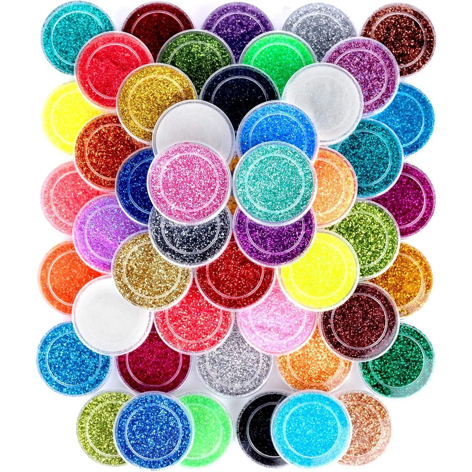 48 Colors Nail Glitter Set, 48 Boxes 5g Nail Art Glitter, Fine Glitter Powder for Eyeshadow, Cosmetic, Arts, Crafts, Decoration. Body Glitter, Face Glitter for Festival, Makeup, Halloween