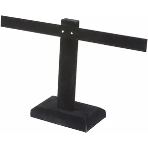 Plymor T-Bar Earring Display Stand Four Pair Earring Display Stand, 10.25" W x 6" H