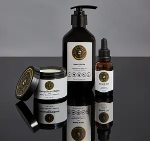 The Rich Beard ~ Beard Refill Kit ~ Beard Oil, Beard Balm, and Beard Wash - Helps Balance PH Levels on Skin, Helps Promote Healthy Hair Growth beard care
