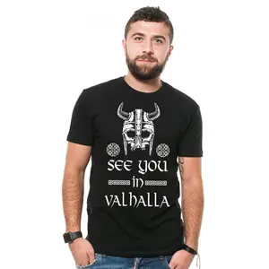 Funny Graphic Tee,See you in Valhalla T-shirt Ragnar Lothbrok Vikings T-shirt Viking Tee Shirt Nordic Tee Shirt Odin t-shirt