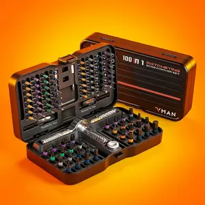 Hand Tool Set, Magnetic Screwdriver Kit, Multifunctional Screwdriver, Screwdriver Bits, DIY Flexible Shaft Design, Ideal for Furniture Assembly & Precision Repair Tools