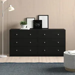 Black Guilford 56.34'' W 6 - Drawer Dresser
