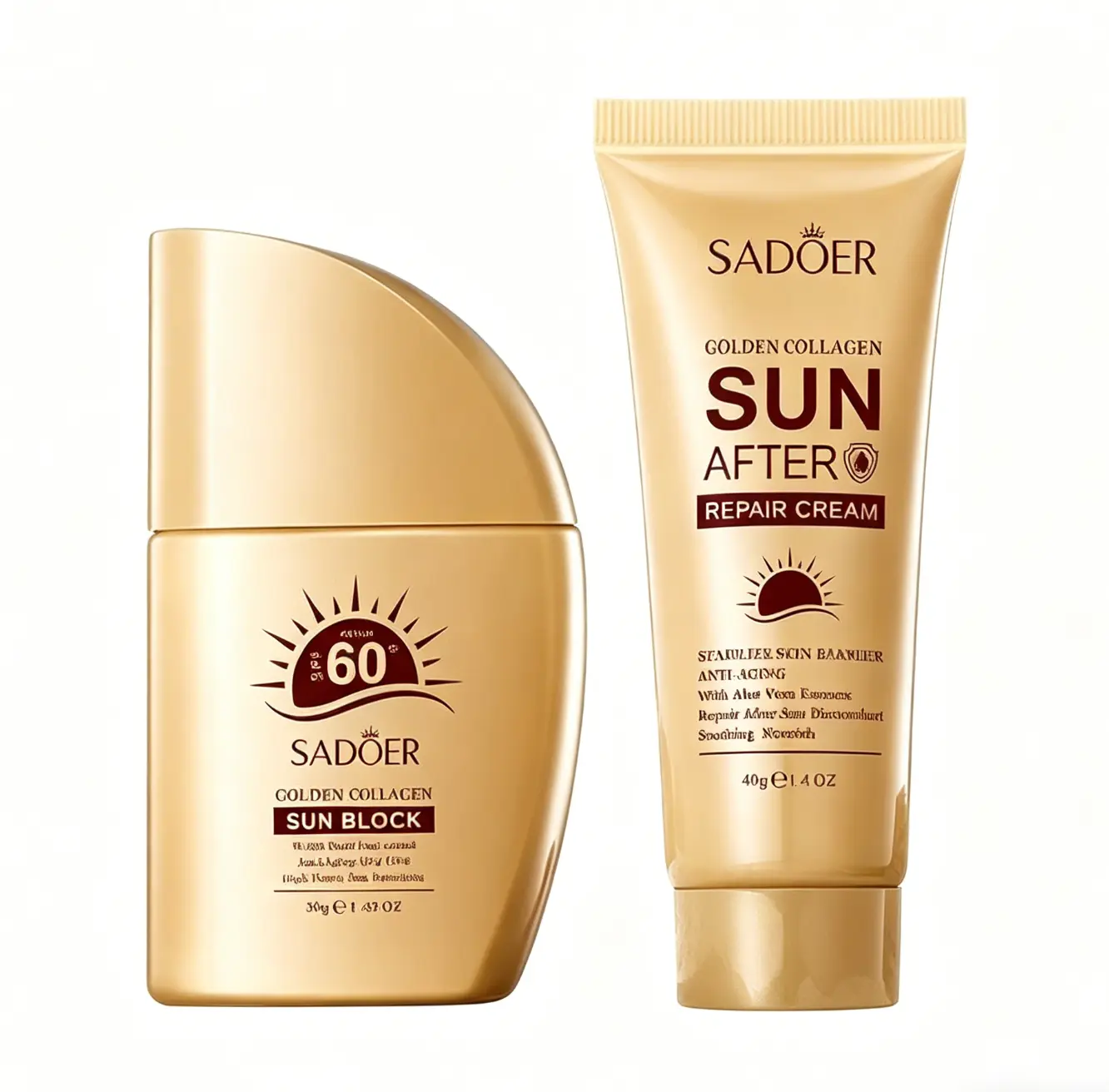 Collagen-Infused Hydrating Body Sunscreen SPF50+ PA++++ (50g) - Watery Essence, Lightweight Non-Greasy Waterproof Formula for Face & Body Care, Sun Protection for Adults, Single Item All Skin Types, High Spf