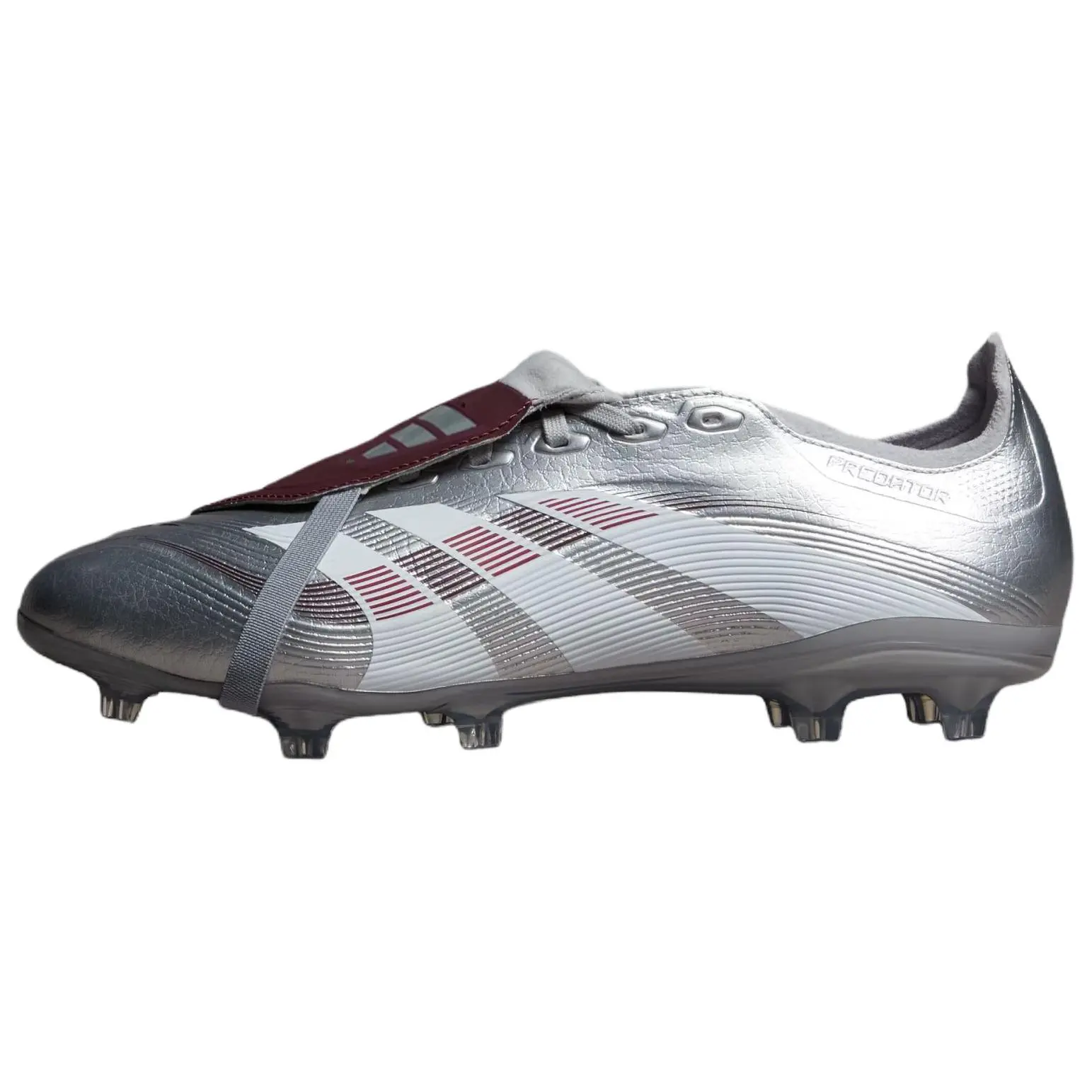 Jude Bellingham x adidas Predator 24 Football Boots - Foldover Tongue FG MG, Futuristic Design, Midfielder-Focused Control, 'Chrome Dream' Sports Sneakers