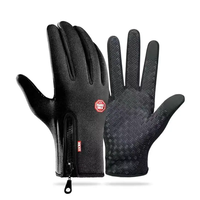 Waterproof Windproof Thermal Touch Gloves for Bicycle Motorcycle Outdoor Sport Warm Winter Cycling Riding Running Bike Cold Weather Hand Cover Hand Protector