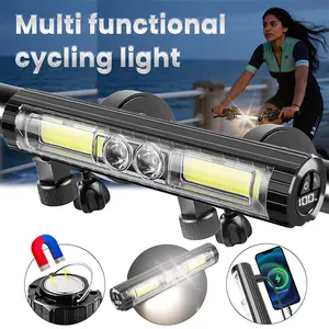 High Lumen Bicycle Front Light LED USB Rechargeable Aluminum Alloy Easy Installation Bike Accessories Bike Lights