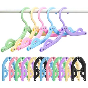 12pcs Travel Folding Hanger Household Multifunctional Portable Hanger