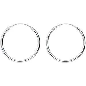 Minimalist Thin Endless Hoop Earrings Sterling Silver 925 Simple Small Cartilage Huggie Hoops Tragus Earring Ear Piercing Nose Rings Studs 14mm 16mm 18mm 20mm Fashion Jewelry for Women Men BFF