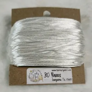 Satin Nylon Cord 1.5mm - 30 yards, High Quality