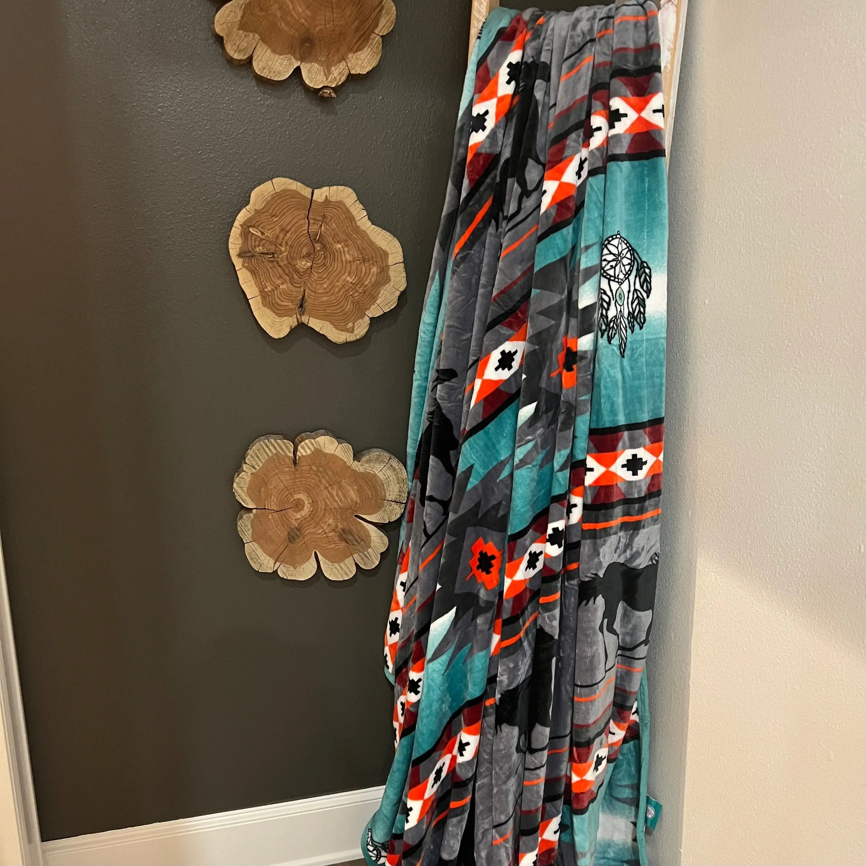 Z Teal Pony Oversized Blanket 82"x90"