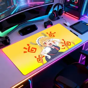 Miss Kobayashi’s Dragon kobayashi kanna Mouse Pad Mousepad Large Gaming LockEdge Thickened Computer Keyboard Table Desk Mat