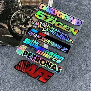 7-Pieces Vibrant Neon Motorcycle Decals - High-Quality Vinyl Stickers for MT07 & Africa Twin CRF1000, Easy-Install, Customize Look, Weatherproof Durable Accessories for Bike Body & Helmet