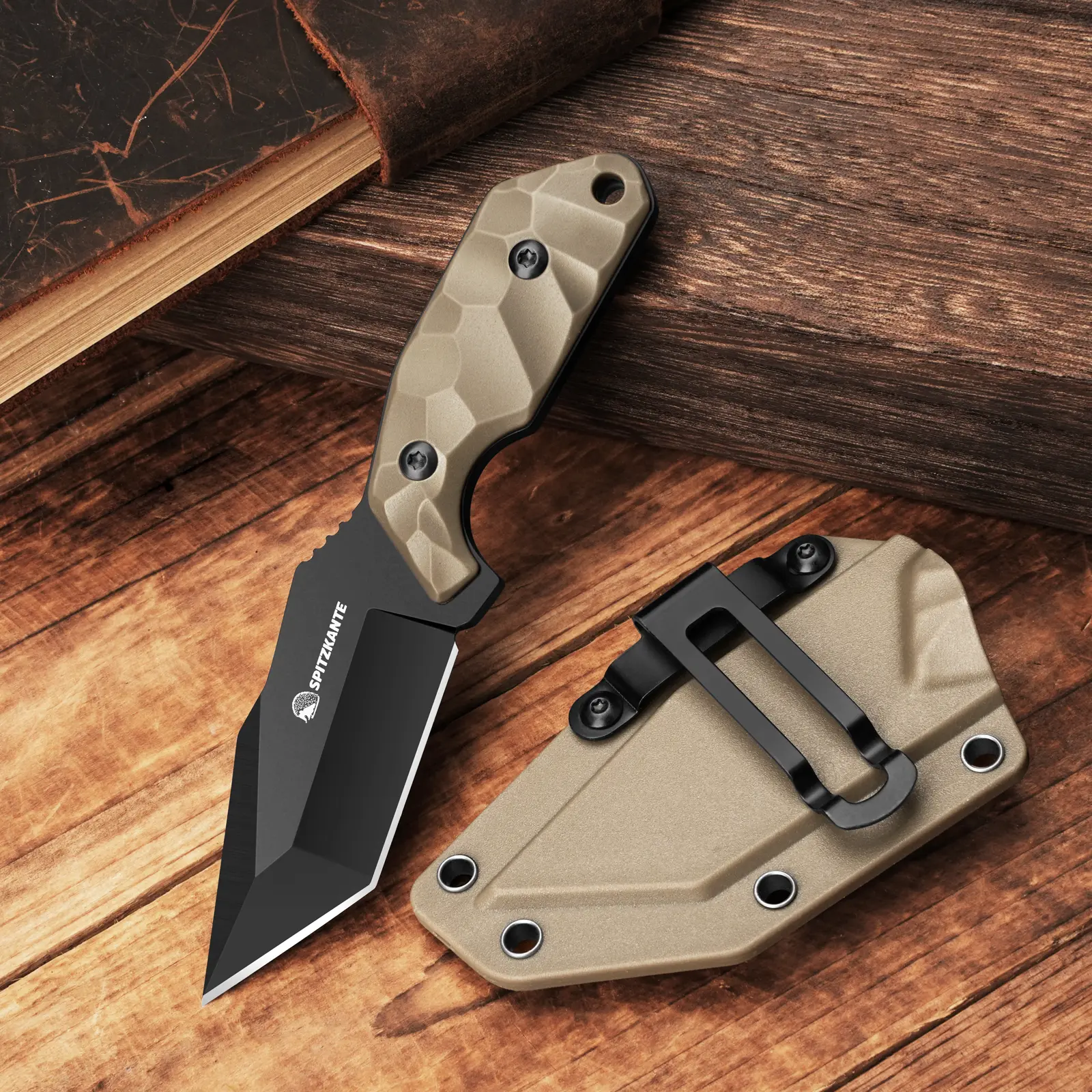 Outdoor Utility Knife, 5cr14mov Steel for EDC, Knife for men and women, Camping, Hiking & Fishing