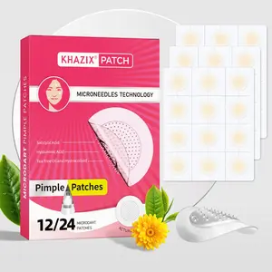 12pcs/24pcs Hyaluronic Acid Gel Strip Tea Tree Oil Acne Pimple Patch, Invisible Coverage, No Methylcellulose & Fragrance, Daily Face Use, Unisex Skincare