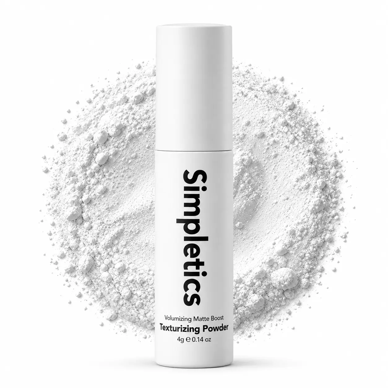 Simpletics Hair Texturizing Powder - Volumizing Matte Boost, Instant Root Lift, Texture & Grip, Non-Greasy Styling Powder for Fine, Thick, Straight, Wavy & Curly Hair, Men & Women, 4g