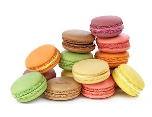 Macaron Bites French Macarons - Assorted Flavors, 24 Pack, Meringue-like Cookies with Moist Cake-like Interior, Perfect for Sharing