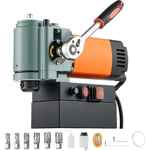 VEVOR Low Profile Magnetic Drill Press, 1300W Mag Drill, Light Weight Portable Mag Drilling Machine with Cooling Device and Overload Protection, Mag Press for Equipment Installation, IndustrialVEVOR Super Brand Day