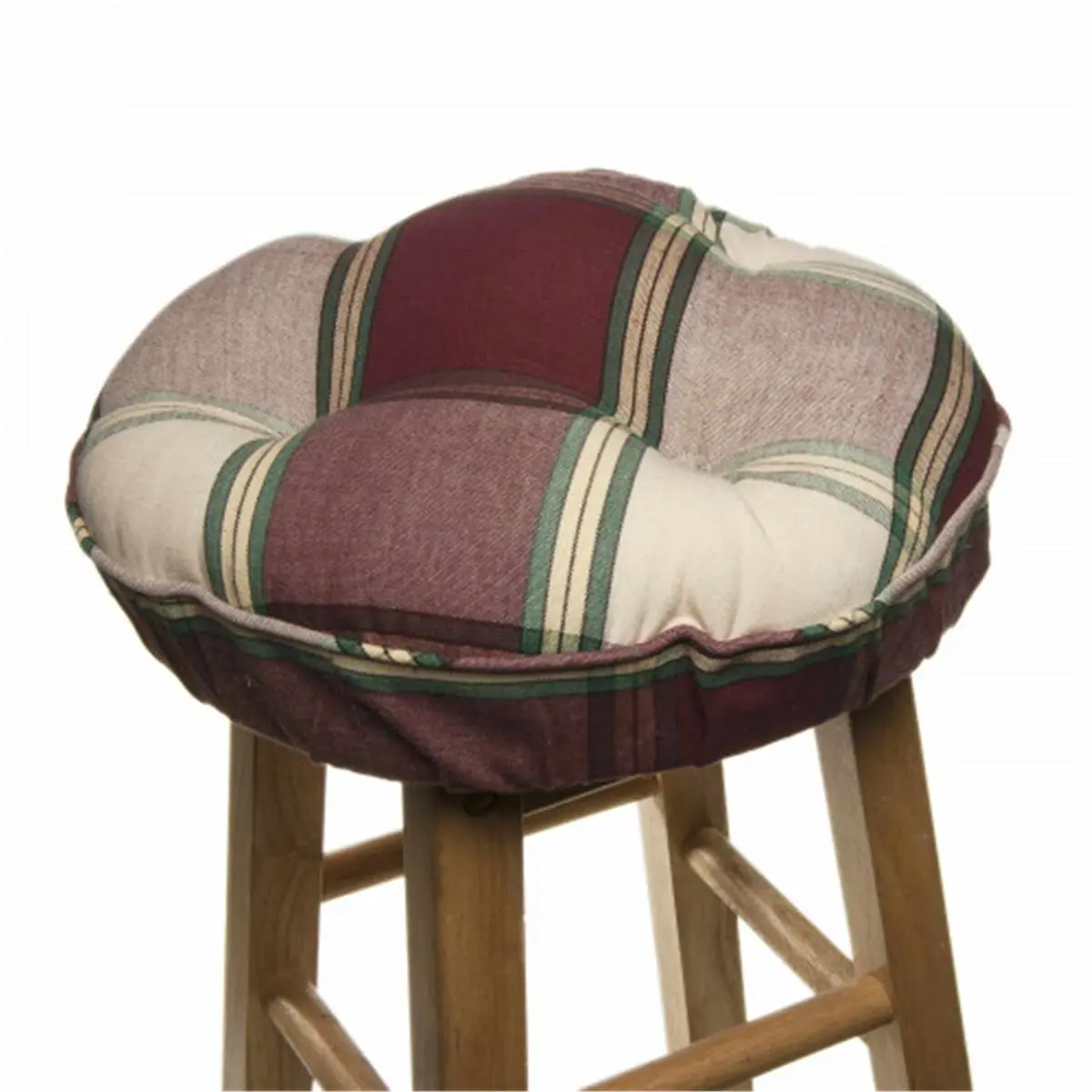 Mr. MJs Trading  Bar Stool Cushion, Sherwood Burgundy