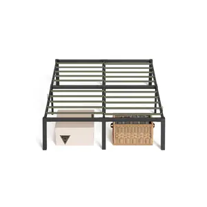 SOMGMICS Superfast Assembly, Metal Full Bed Frame, Heavy-Duty Platform Bed Frame Full Size, 1500 lb Weight Capacity, Steel Slats, No Box Spring Needed
