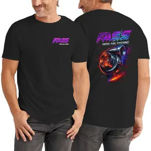 FASS Diesel Fuel Systems Fiery Turbo T-shirt Medium Graphic Short Sleeve Stylish Casual Wear Ideal Gift for Auto Fans