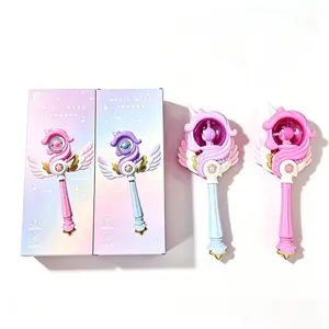 Unicorn Fairy Light Up Magic Wand for Girls, Spinning LED Wand with Breathing Color Lights & Magical Sound, Princess Cosplay Dress-Up Toy, Ideal Birthday Gift for Little Girls
