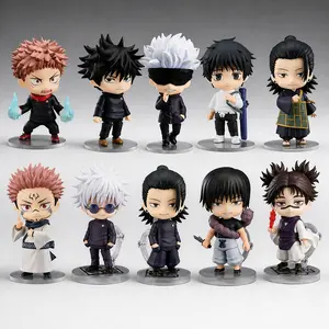 Jujutsu Kaisen Inspired Q Version Figures, Yuji Itadori Megumi Fushiguro Satoru Gojo Yuta Okkotsu Suguru Geto Ryomen Sukuna Toji Fushiguro Choso Chibi Anime Collectible Toy Gift