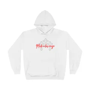 Unisex EcoSmart® Hoodie Sweatshirt - Holy Trinity Made in His Image